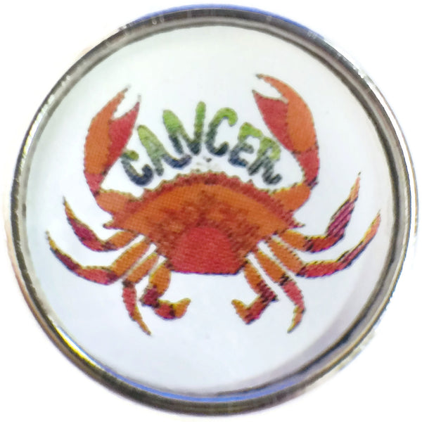 Cancer Art Cool Crab Zodiac Sign Horoscope Symbol 18MM - 20MM Charm for Snap Jewelry