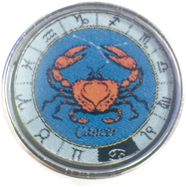 Cancer Crab In Zodiac Sign Horoscope Symbol 18MM - 20MM Charm for Snap Jewelry
