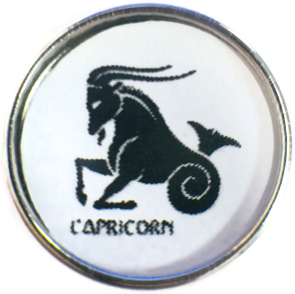 Capricorn Tribal Zodiac Sign Horoscope Symbol 18MM - 20MM Charm for Snap Jewelry