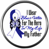ALS Lou Gehrigs Disease Awareness Ribbon Wear For Father Hope Find The Cure 18MM - 20MM Snap Jewelry Charm