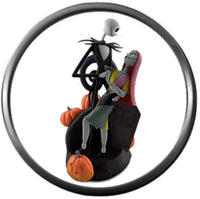 Jack And Sally In Chair Love Nightmare Before Christmas Jack Skellington 18MM - 20MM Snap Jewelry Charm
