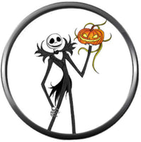 Jack Spooky Pumpkin Halloween Town Nightmare Before Christmas Jack Skellington 18MM - 20MM Snap Jewelry Charm