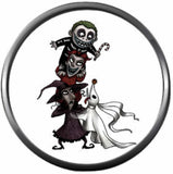 Zero Lock Shock And Barrel Nightmare Before Christmas Jack Skellington 18MM - 20MM Snap Jewelry Charm