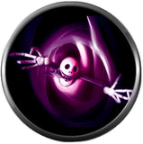 Purple Swirl Nightmare Before Christmas Haloween Spooky Jack Skellington 18MM - 20MM Snap Jewelry Charm