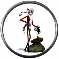 Santa Sack Jack Skellington Halloween Town Nightmare Before Christmas 18MM - 20MM Snap Jewelry Charm