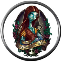 Lovely Sally Jack Skellington Halloween Town Nightmare Before Christmas 18MM - 20MM Snap Jewelry Charm