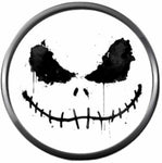 Scary Pumpkin King Jack Skellington Face Halloween 18MM - 20MM Snap Jewelry Charm New Item