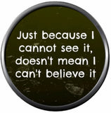 Quote Just Because I cannot See It Jack Skellington 18MM - 20MM Charm for Snap Jewelry