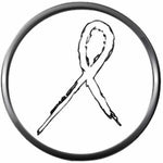 Sketch Art Lung Cancer White Ribbon Support Awareness Faith Hope Believe Find The Cure 18MM - 20MM Snap Jewelry Charm