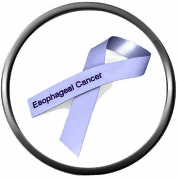Periwinkle Blue Esophageal Cancer Survivor Fight Awareness Ribbon Support Believe Find Cure 18MM - 20MM Snap Jewelry Charm