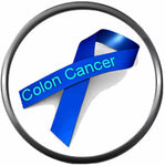 Words Colon Cancer In Blue Ribbon Support Awareness Believe Find The Cure 18MM - 20MM Snap Jewelry Charm