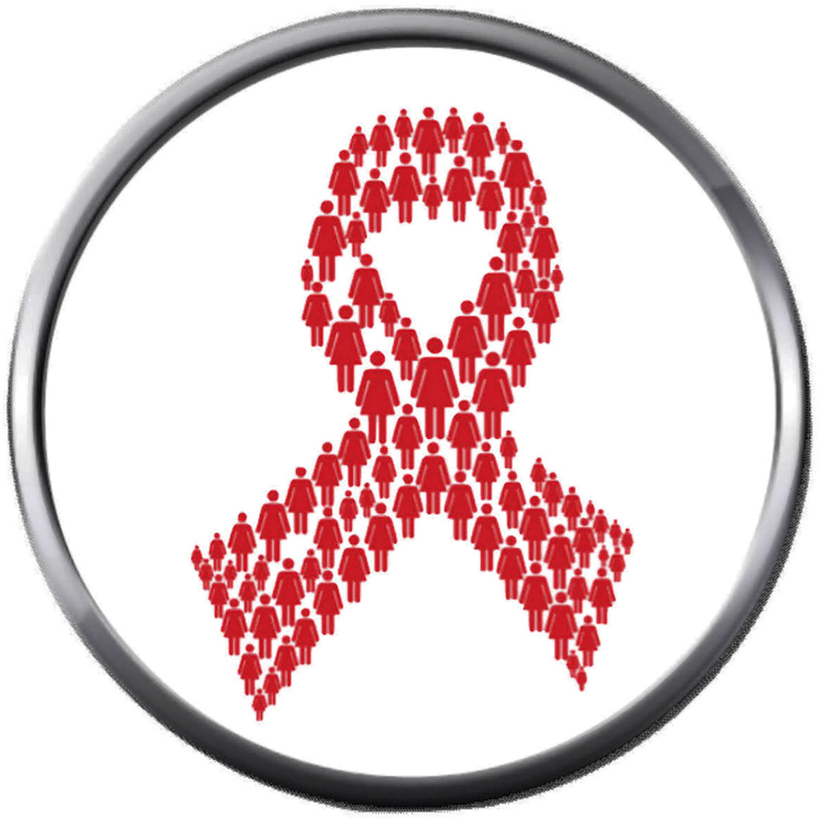 HIV And AIDS People In Red Awareness Ribbon Wear For Hope Find The Cur ...