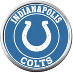 NFL Indianapolis Colts Horseshoe Vintage Football Lovers 18MM - 20MM Snap Charm Jewelry