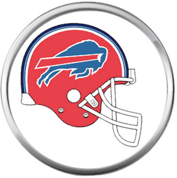 NFL Buffalo Bills Helmet Football Lovers 18MM - 20MM Snap Charm Jewelry