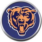 Mean Bear Chicago Bears NFL Logo Football Lovers Team Spirit 18MM - 20MM Snap Jewelry Charm