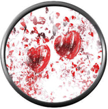 Cool Splash Art Hearts Happy Valentines Day Celebrate Holiday 18MM - 20MM Snap Jewelry Charm