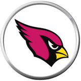 NFL Arizona Cardinals Red Cardinal Football Game Lovers 18MM - 20MM Snap Charm Jewelry
