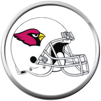 NFL Arizona Cardinals Red Cardinal Football Helmet Game Lovers 18MM - 20MM Snap Charm Jewelry