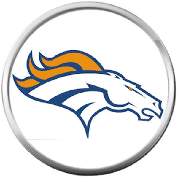 NFL Logo Denver Broncos 18MM - 20MM Snap Charm Jewelry