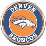 NFL Denver Broncos Vintage Football Lovers 18MM - 20MM Snap Charm Jewelry