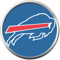 NFL Buffalo Bills Blue Buffalo Team Spirit Football Lovers 18MM - 20MM Snap Charm Jewelry