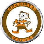 NFL Cleveland Browns Vintage Elf Football Game Lovers 18MM - 20MM Snap Charm Jewelry