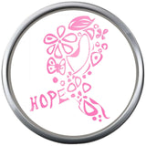 Cool Art Hope Save The Tatas Boobies Pink Breast Cancer Ribbon Survivor Cure By Awareness 18MM - 20MM Snap Jewelry Charm