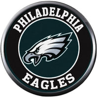 NFL Logo Philadelphia Eagles Football Helmet Team Spirit 18MM - 20MM Fashion Snap Jewelry Charm