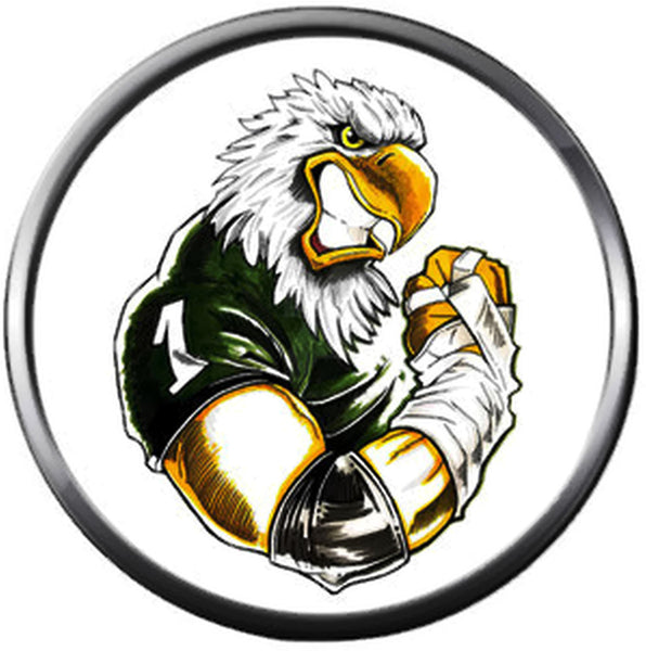 NFL Logo Philadelphia Eagles Eagle Game Face 18MM - 20MM Fashion Snap Jewelry Charm