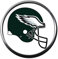 NFL Logo Philadelphia Eagles Football Helmet Team Spirit 18MM - 20MM Fashion Snap Jewelry Charm