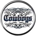 NFL Logo Dallas Cowboys Tribal Texas Football Fan Team Spirit 18MM - 20MM Snap Charm