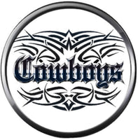 NFL Logo Dallas Cowboys Tribal Texas Football Fan Team Spirit 18MM - 20MM Snap Charm