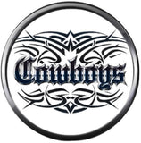 NFL Logo Dallas Cowboys Tribal Texas Football Fan Team Spirit 18MM - 20MM Snap Charm