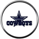 NFL Star Logo Dallas Cowboys Texas Football Fan Team Spirit 18MM - 20MM Snap Charm
