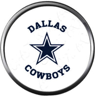 NFL Dallas Texas Cowboys Star Football Fan Team Spirit 18MM - 20MM Snap Charm