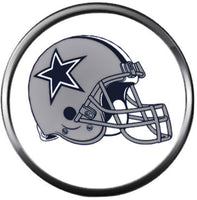 NFL Dallas Texas Cowboys Helmet Football Fan Team Spirit 18MM - 20MM Snap Charm