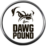 NFL Logo Cleveland Browns Dawg Pound Football Fan Team Spirit 18MM - 20MM Fashion Jewelry Snap Charm