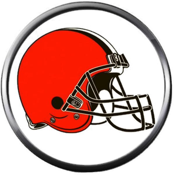 NFL Logo Cleveland Browns 18MM - 20MM Fashion Jewelry Snap Charm