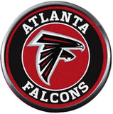 NFL Atlanta Falcons Circle Logo Football Game Lovers Team Spirit 18MM - 20MM Fashion Jewelry Snap Charm
