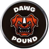 NFL Logo Cleveland Browns Dawg Pound in Brown Football Fan Team Spirit 18MM - 20MM Fashion Jewelry Snap Charm