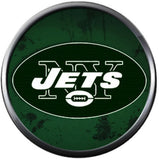 NFL New York NY Jets Cool Green Logo Football Game Lovers Team Spirit 18MM - 20MM Fashion Jewelry Snap Charm