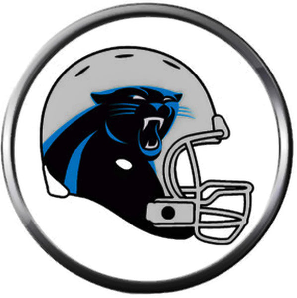 NFL Carolina Panthers Panther on Helmet Football Game Lovers Team Spirit 18MM - 20MM Fashion Jewelry Snap Charm