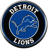 NFL Detroit Lions Circle Logo Lion Football Game Lovers Team Spirit 18MM - 20MM Fashion Jewelry Snap Charm