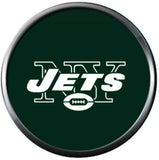 NFL New York NY Jets Green Logo Football Game Lovers Team Spirit 18MM - 20MM Fashion Jewelry Snap Charm