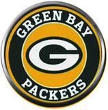 NFL Green Bay Packers Circle Logo Football Fan Team Spirit 18MM - 20MM Fashion Snap Charm