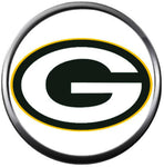 NFL Logo Green Bay Packers Football Fan Team Spirit 18MM - 20MM Fashion Snap Charm