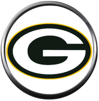 NFL Logo Green Bay Packers Football Fan Team Spirit 18MM - 20MM Fashion Snap Charm