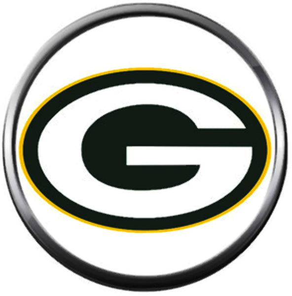 NFL Logo Green Bay Packers Football Fan Team Spirit 18MM - 20MM Fashion Snap Charm