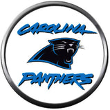 NFL Carolina Panthers Game Face Panther Football Game Lovers Team Spirit 18MM - 20MM Fashion Jewelry Snap Charm