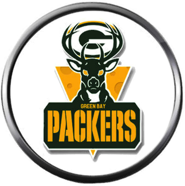 NFL Green Bay Packers Deer Buck Football Fan Team Spirit 18MM - 20MM Fashion Snap Charm